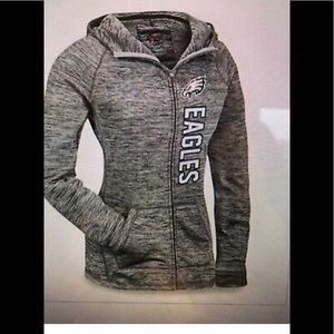 NFL Philadelphia Eagles zippered hoodie sweater size XL NEW